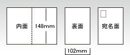 V型圧着はがき